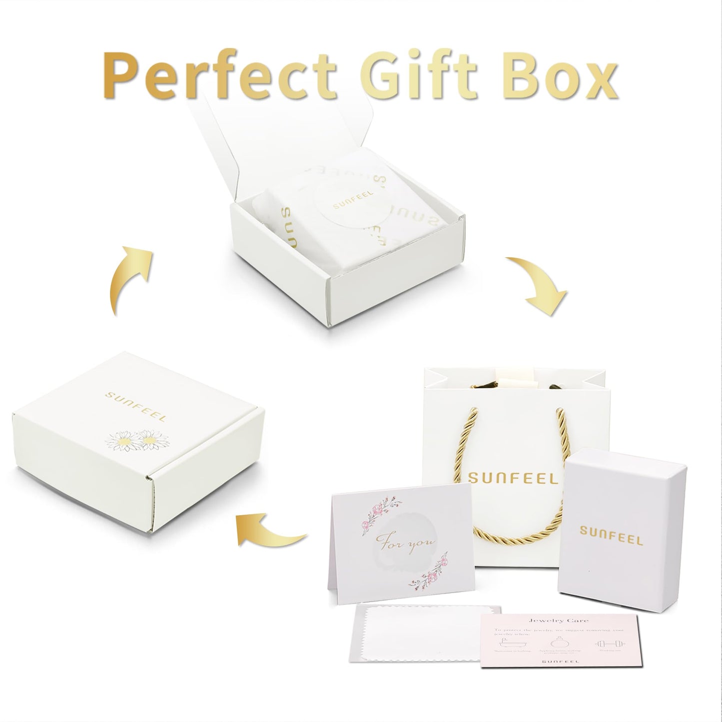 SUNFEEL Initial Necklaces for Women, 925 Sterling Silver Letter Necklace with Cubic Zirconia Inlay, Dainty Jewelry Gift for Mom, Wife, Girlfriend, Daughter for Mother's Day, Anniversary, Birthday, Party