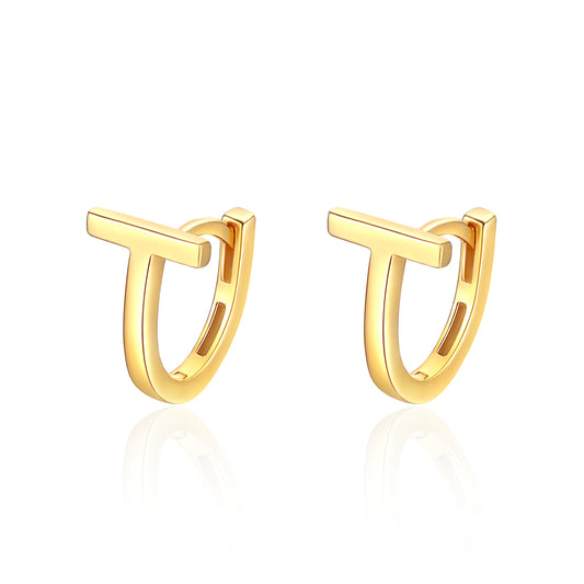 18K Rose Gold Plated Clover Flower Drop Earrings with Au750 Studs - Chic and Sophisticated Gift Idea