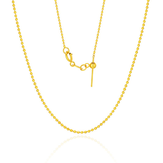 SUNFEEL's Dainty 18K Gold Beaded Geometric Clasp Necklace: An Exquisite Gift for Your Girlfriend