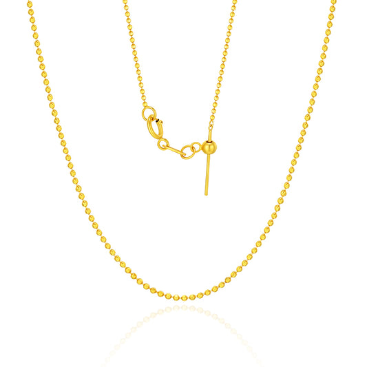 SUNFEEL's Dainty 18K Gold Beaded Geometric Clasp Necklace: An Exquisite Gift for Your Girlfriend